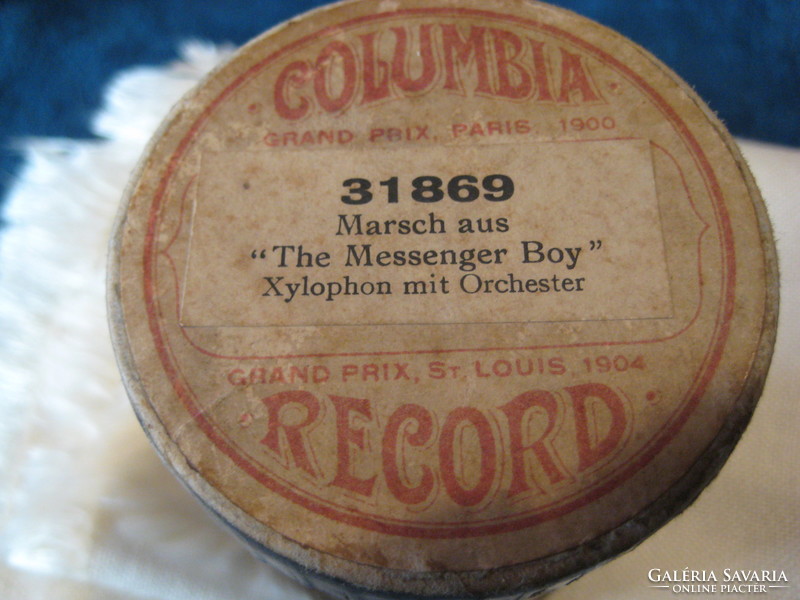 Fonográf henger / hanghordozó /  Columbia Record   1900. évi