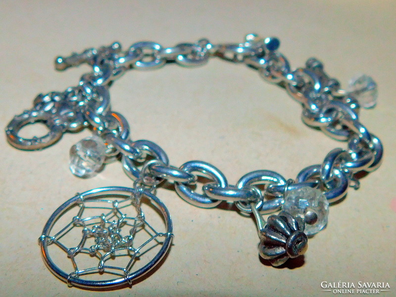 Rose elephant vintage tibetan silver bracelet