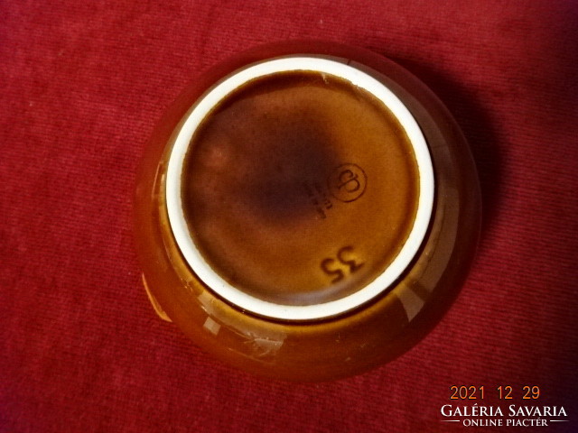 German glazed ceramic bowl, diameter 10.7 cm. He has! Jókai.