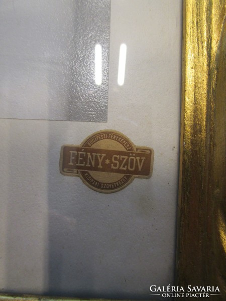 Németh marika operetta eternal primadonna signed tinted marked photo 1963 + carved gilded frame