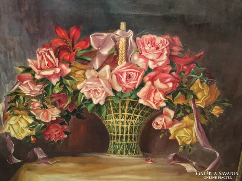 Bouquet of roses in a vase