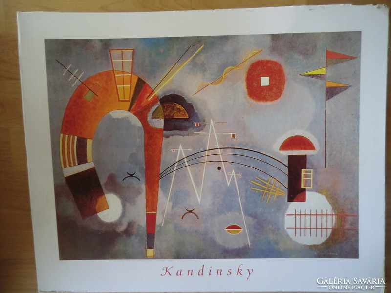 Kandinsky's rare painting entitled Arches and Edges is a painting reproduction of 50x40 cm without a frame