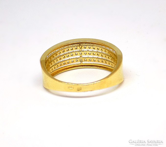 Gold ring with stones (zal-au104842)