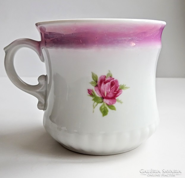 Antique zsolnay rose mug