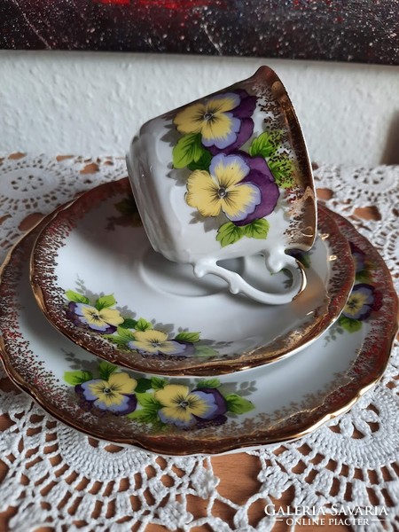 Teás kávés reggeliző Eltesiterling Kirchenlamitz Bavaria qualitäts porcelán  készlet.