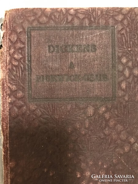 Art Nouveau dickens book 1906 at the pickwick club