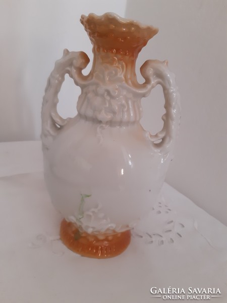 Faience vase 17 cm