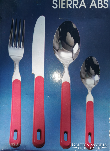 Vintage stainless steel cutlery set, 22 pcs
