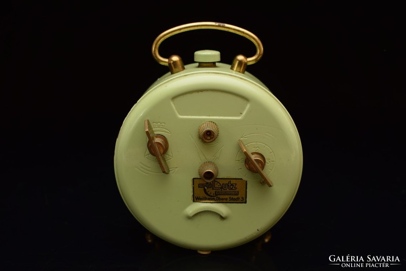 Vintage kienzle table clock / mid century german alarm clock / mechanical / retro / old