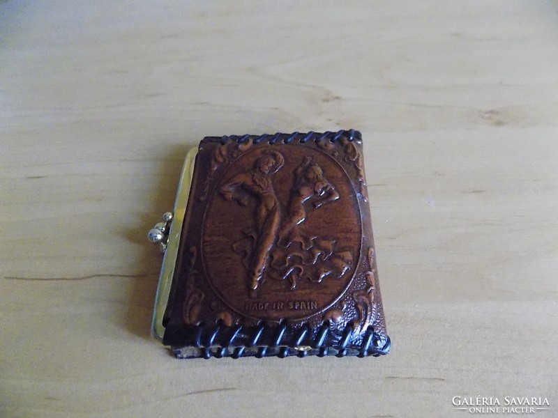 Retro Spanish Embossed Leather Women's Wallet 7 * 8.5cm (1 / p)