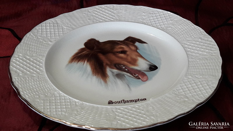 Scottish Shepherd, collie dog porcelain plate, decorative plate