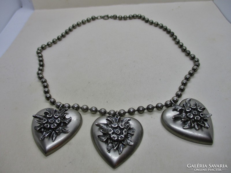 Amazing rare alpine heart necklace