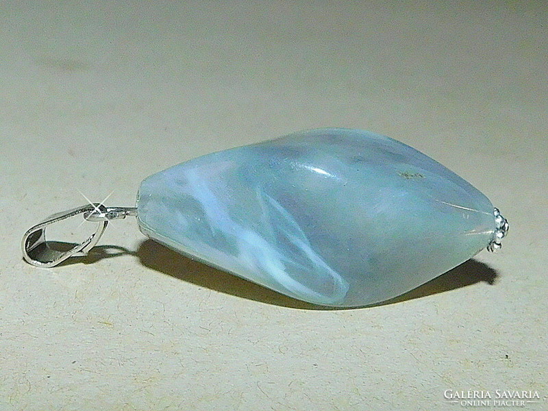 Agate giant mineral polished unique pendant