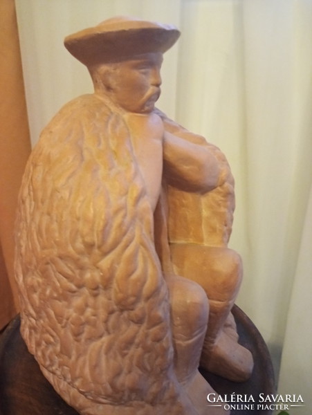Somogyi Árpád : Juhász 21 cm-es terrakotta szobor
