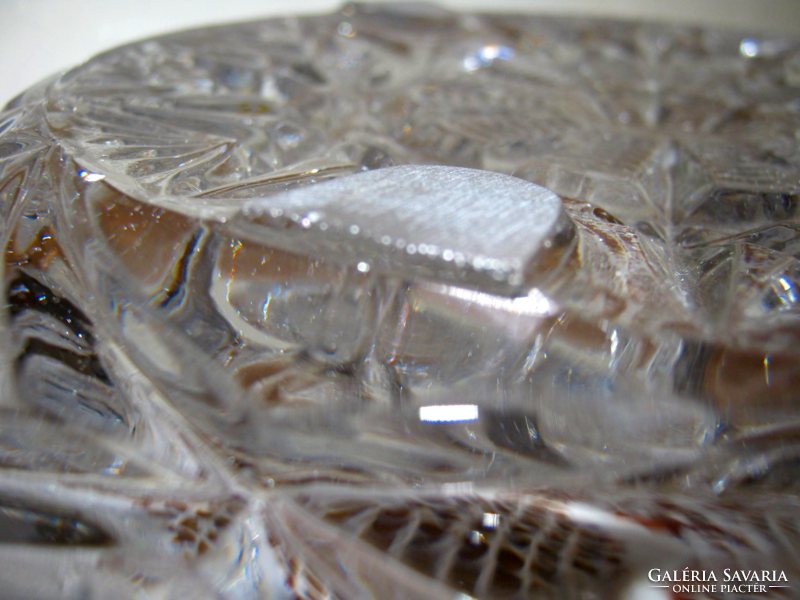 Gyönyörű Ólom kristály tál 21 cm