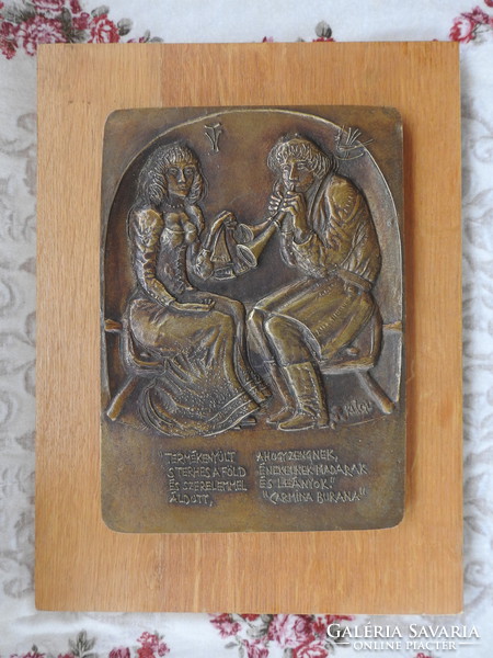 Alexander Kligl bronze sign Carmina Burama