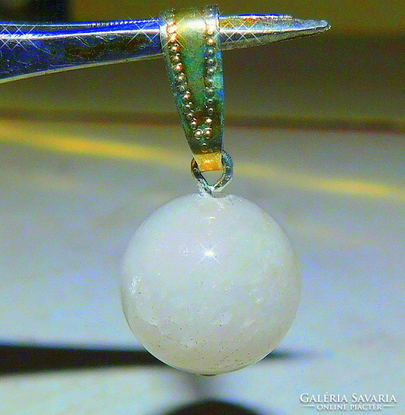 Rose quartz giant mineral sphere pendant