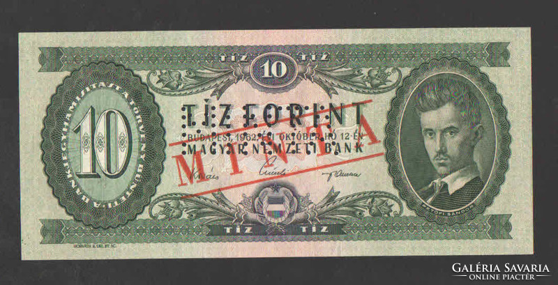 10 forint 1962. MINTA.  UNC!!  RITKA!!
