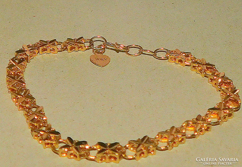 Unique as. 18K gold gold filled luxury bracelet - marked 18kgp- richly gilded