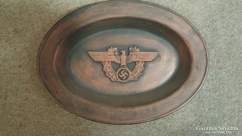 German imperial eagle os steak bowl commemorative metal bowl plate