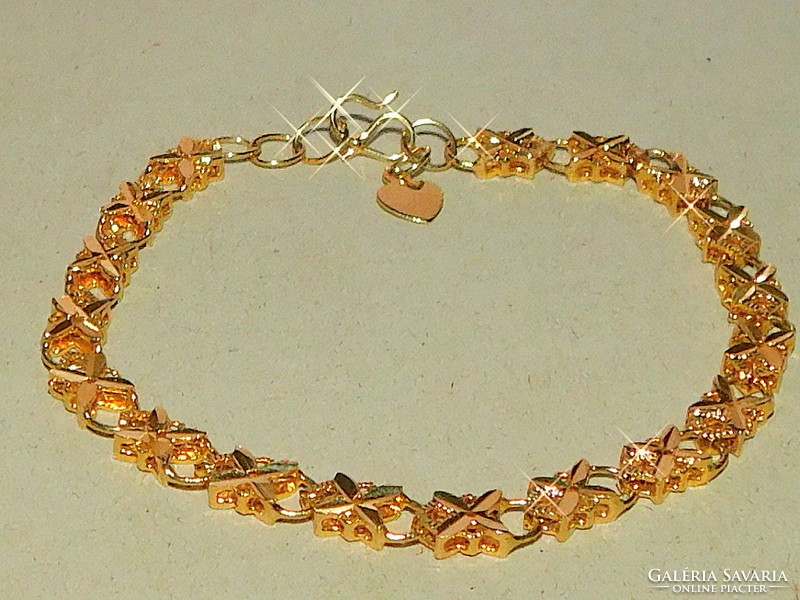 Unique as. 18K gold gold filled luxury bracelet - marked 18kgp- richly gilded