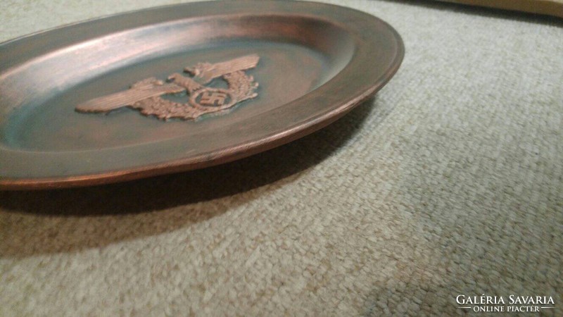 German imperial eagle os steak bowl commemorative metal bowl plate