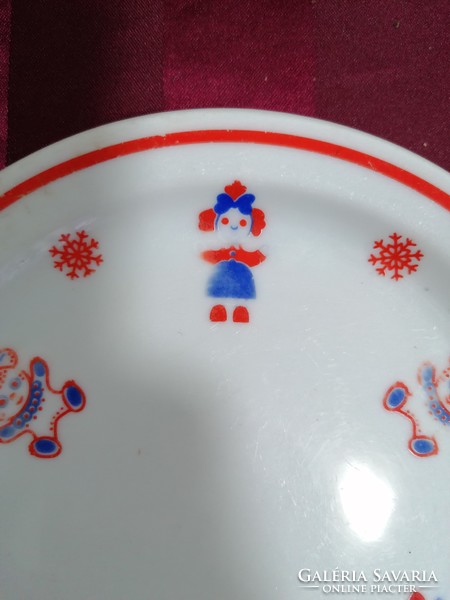 Zsolnay fairy tale pattern plate, more worn