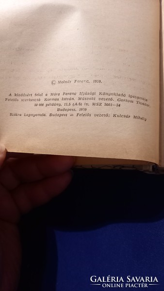 Molnár Ferenc A Pál utcai fiúk 1959 es kiadás