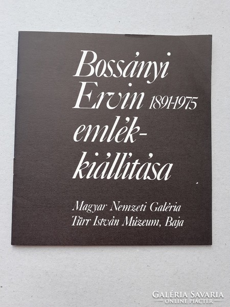 Bossányi ervin catalog