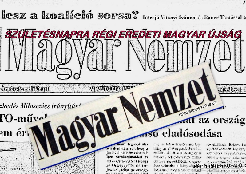 1971 április 25  /  Magyar Nemzet  /  1971-es újság Születésnapra! Ssz.:  19397