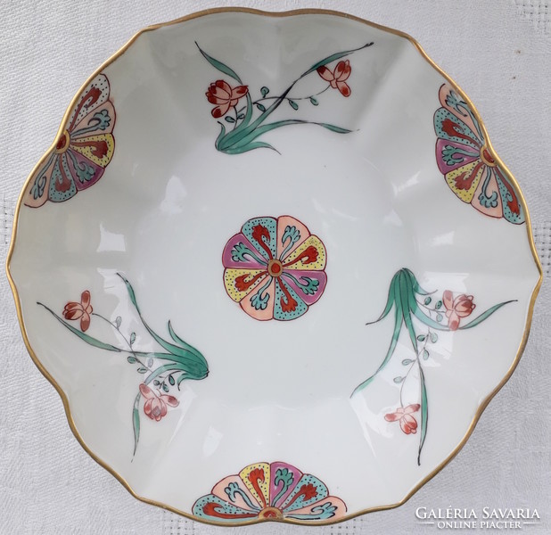 Alt wien antique Viennese porcelain saucer with a Far Eastern pattern from the 1860s Biedermeier era