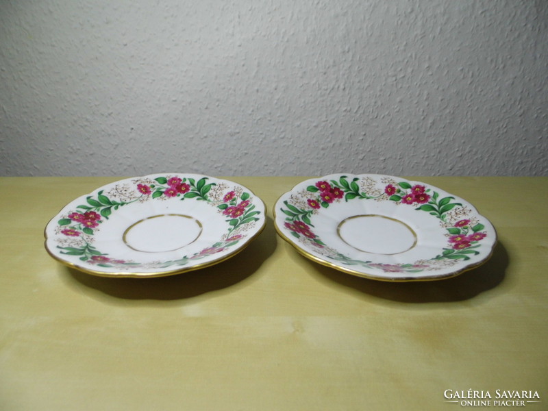 Alt wien antique vienna porcelain saucer pair 1842 Biedermeier era in perfect condition