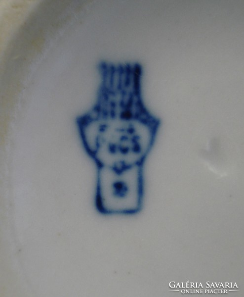 Zsolnay porcelain mug with double image 