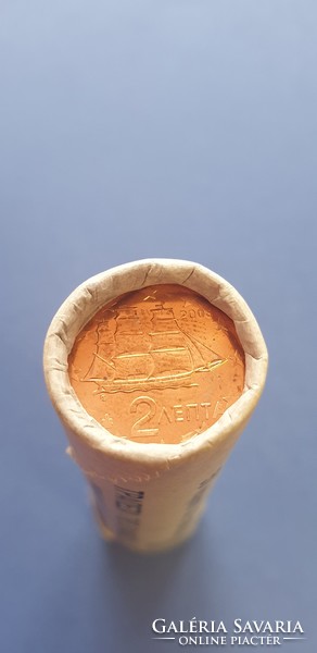 Görögország 2 euro cent 2003-as eredeti banki rolniban 50 db (verdefényes)