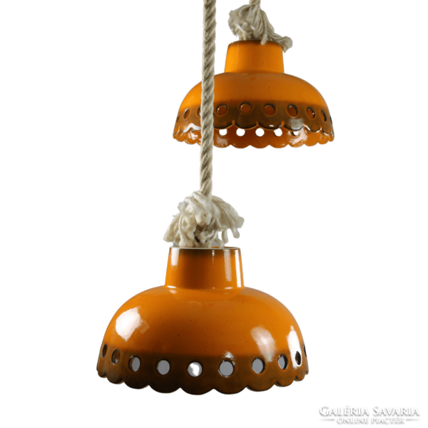 Kerámia "fat lava" narancssárga lámpa