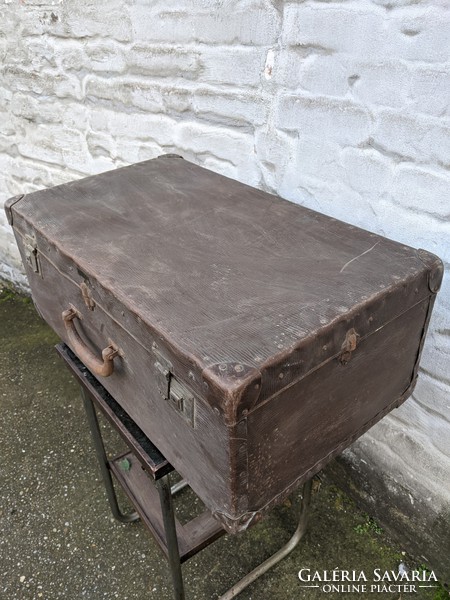 Marked vintage suitcase (large)