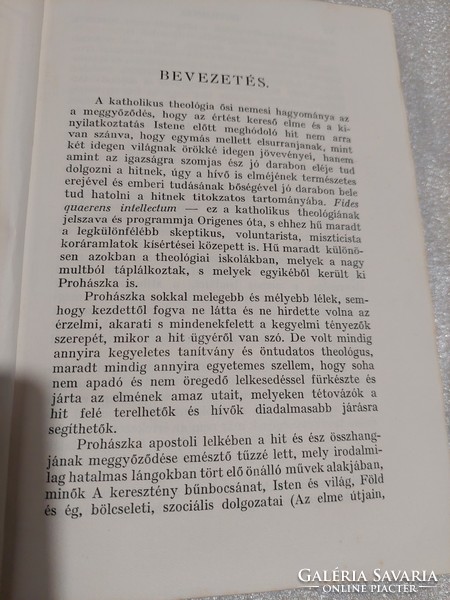 Prohászka ottokár- faith and reason 1928