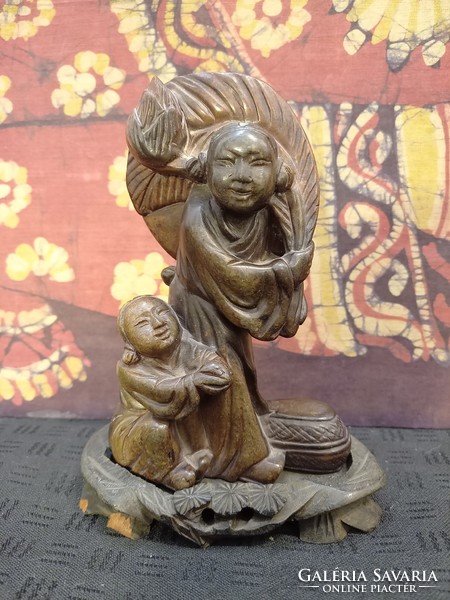 Chinese family statue