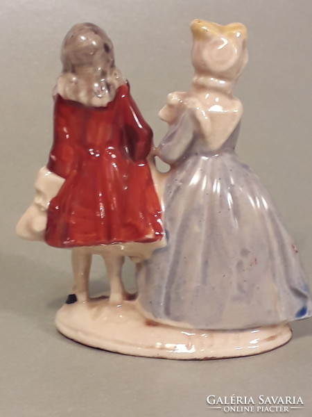 Altwien porcelain mini baroque couple marked