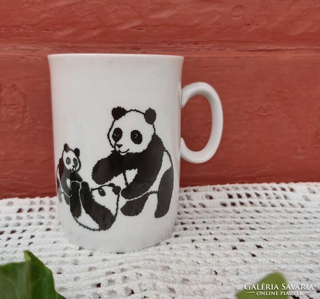 Beautiful panda teddy bear bear fairytale figurine mug fabulous collectible piece