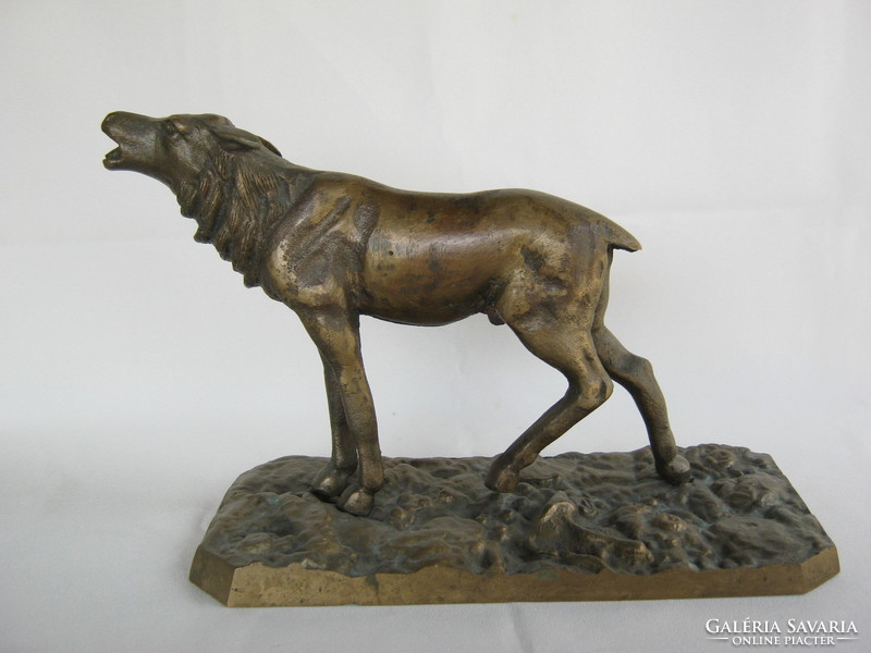 A bronze or copper deer statue is a heavy piece