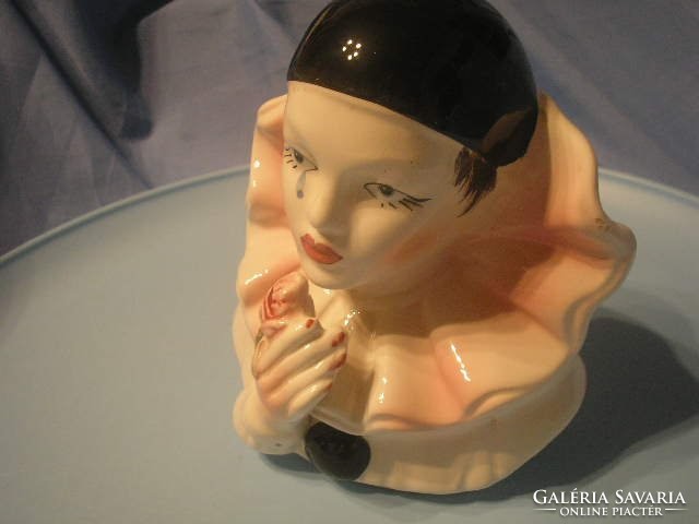 N7 pierrot large art deco cartilage.20 Cm- head rarity gift flawless rarity for sale