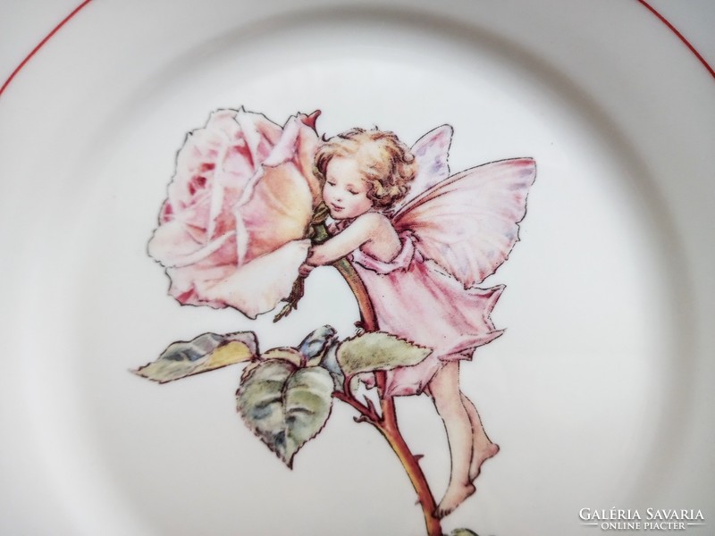 Virág tündéres gyerek tányér 18cm 2db darabonként