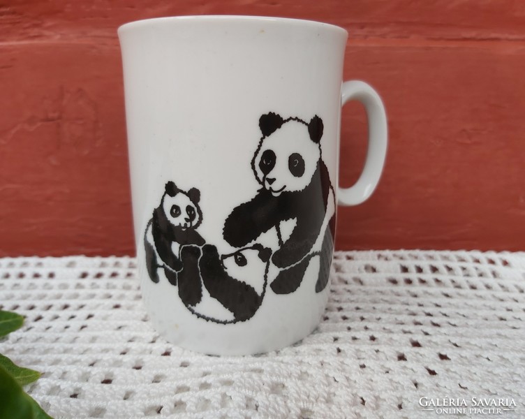 Beautiful panda teddy bear bear fairytale figurine mug fabulous collectible piece