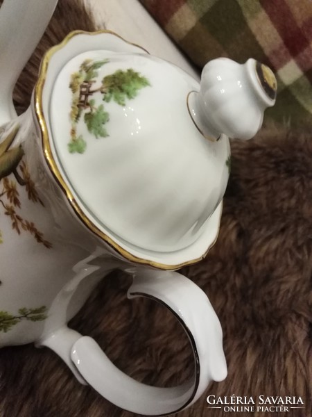 Vadjelenetes - porcelán, teás /kávés kiöntő