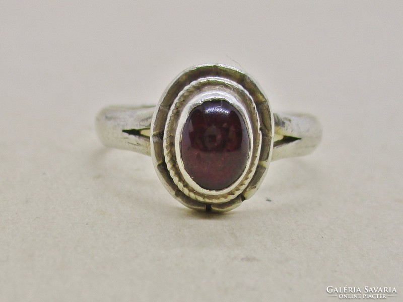 Beautiful silver ring with real amethyst stone