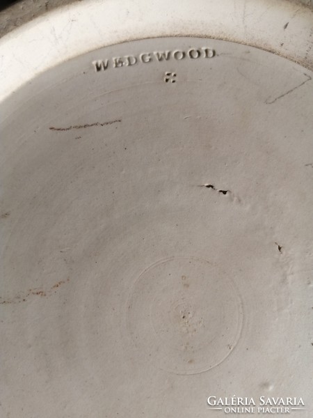 Wedgwood faunfejes nagy méretű ritka porcelán kaspó 1800-as évekből Talpai-Budai gyűjteményből