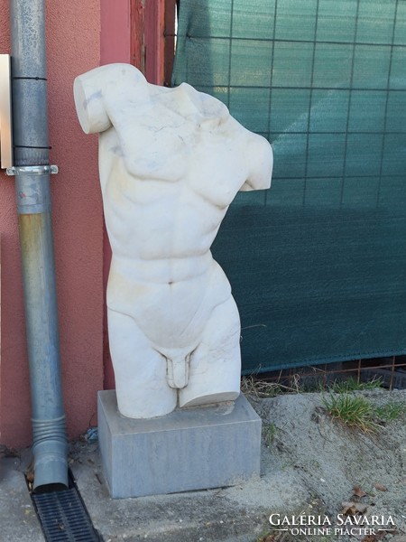 Marble male nude - abstract torso sculpture