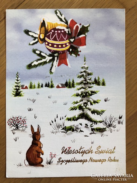 Cute Christmas postcard