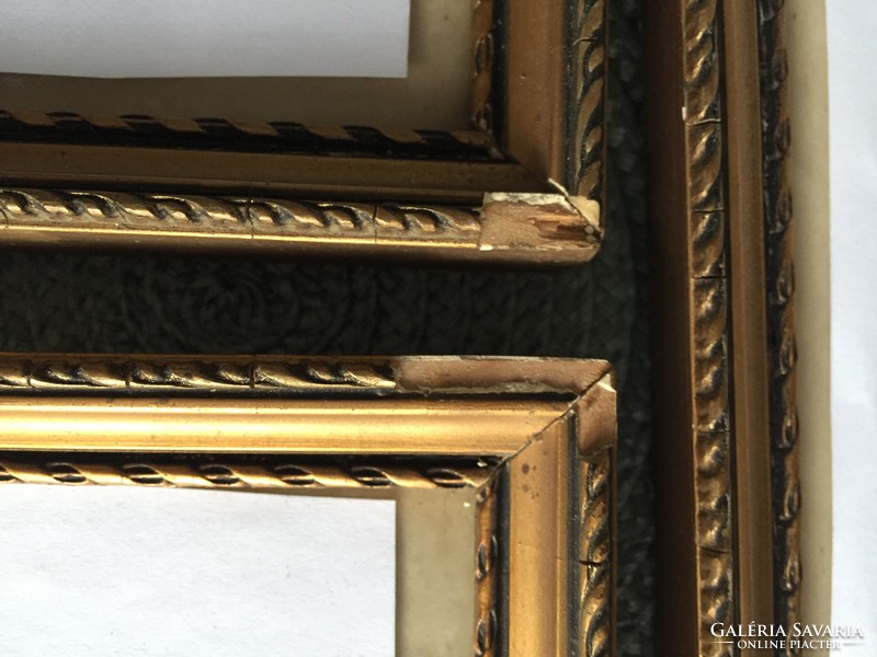 Gilded wooden picture frames